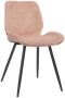 Bronx71 ® Eetkamerstoel velvet Toby roze Eetkamerstoelen zonder armleuning Eetkamerstoel roze Stoel fluweel - Thumbnail 2