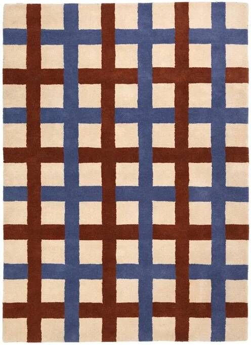 Broste Copenhagen Edith Vloerkleed Blauw