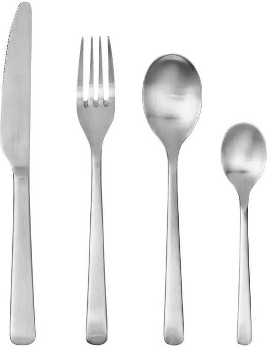 Broste Copenhagen Hune Bestekset 16-delig Zilver