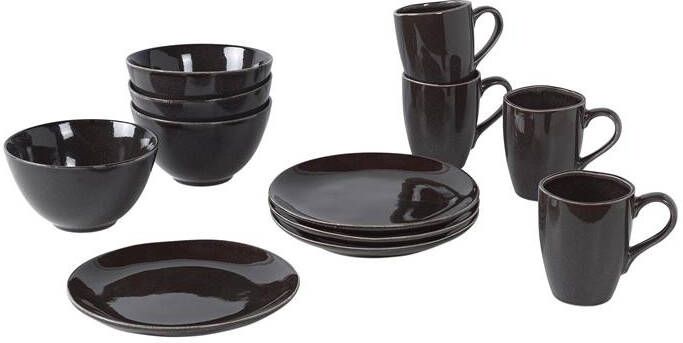 Broste Copenhagen Nordic Ontbijtset 12-delig Coal
