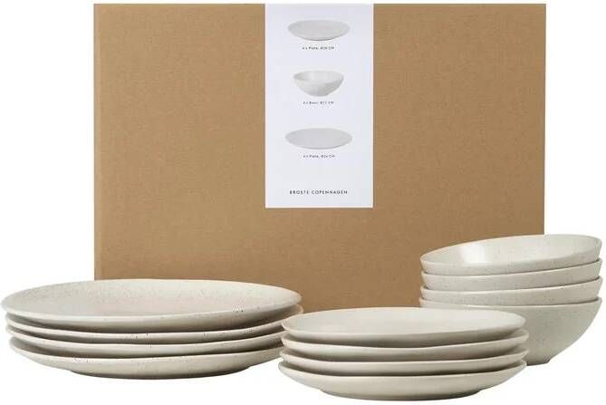 Broste Copenhagen Nordic Vanilla Diner Serviesset 12-delig