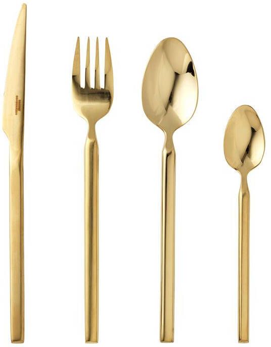 Broste Copenhagen Tvis Bestekset 4-delig Goud