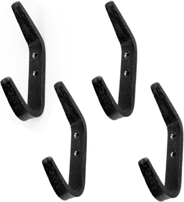 Brût Homeware Set van 4 Kapstokhaak Dubbel