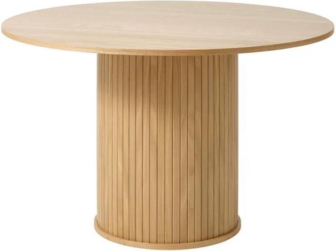 by fonQ Alon Eettafel Ø 120 cm Naturel Eiken