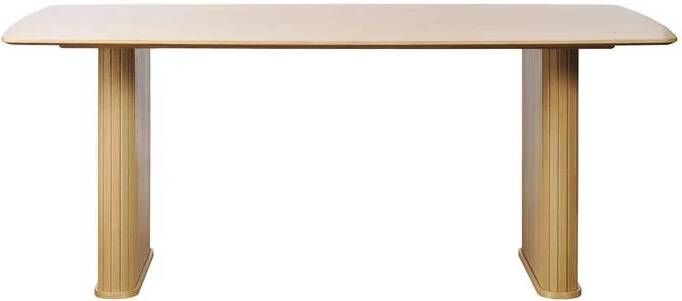 Giga Meubel Giga Living Eettafel Nola Boat Shape Naturel Eiken 100x190cm