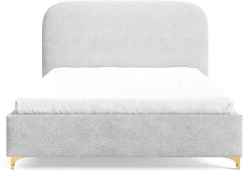 By fonQ Aura Bedframe 200 x 200 cm Lichtgrijs