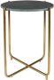 Housecraft Living Housecraft Timpa Bijzettafel Marmer Rond 44x44 cm Groen Goud - Thumbnail 1