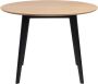 Leen Bakker Eetkamertafel Roxy eiken zwart 76xØ105 cm - Thumbnail 2