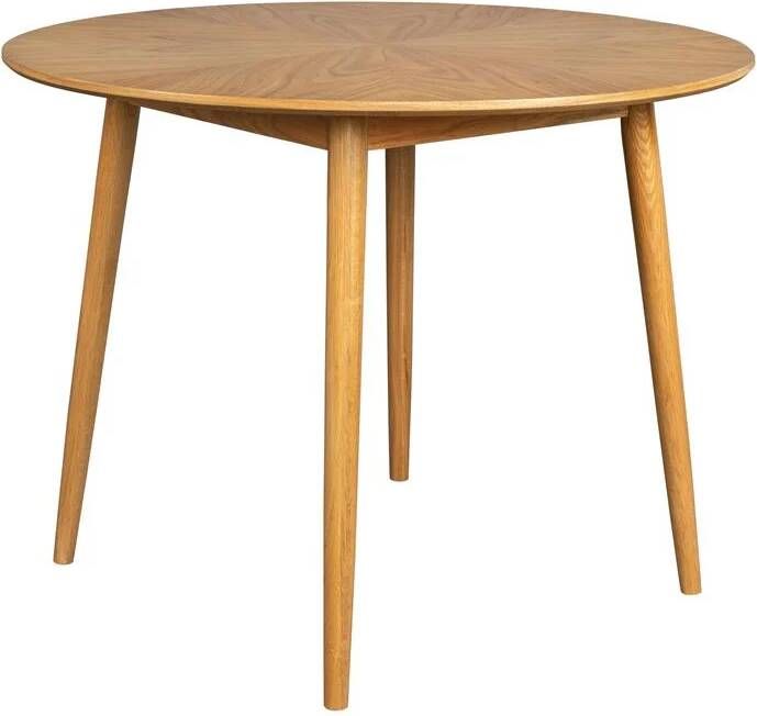 by fonQ basic Finn Eettafel Ø 100 cm Bruin