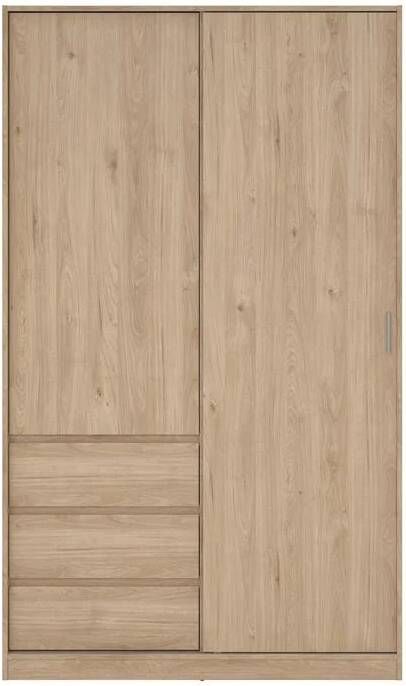 By fonQ basic Slide Kledingkast B 118 5 cm Eiken