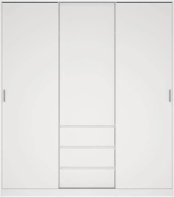 By fonQ basic Slide Kledingkast B 177 cm Wit
