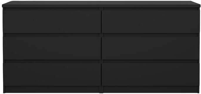 By fonQ basic Slide Ladekast 6 lades Matzwart