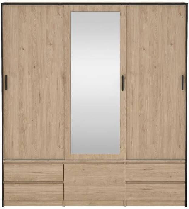 By fonQ basic Slim Kledingkast B 181 4 Eiken
