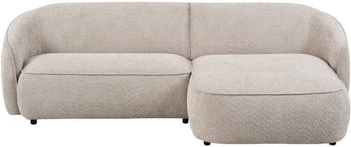 By fonQ Chubby Hoekbank met Chaise Longue Rechts Bouclé Greige