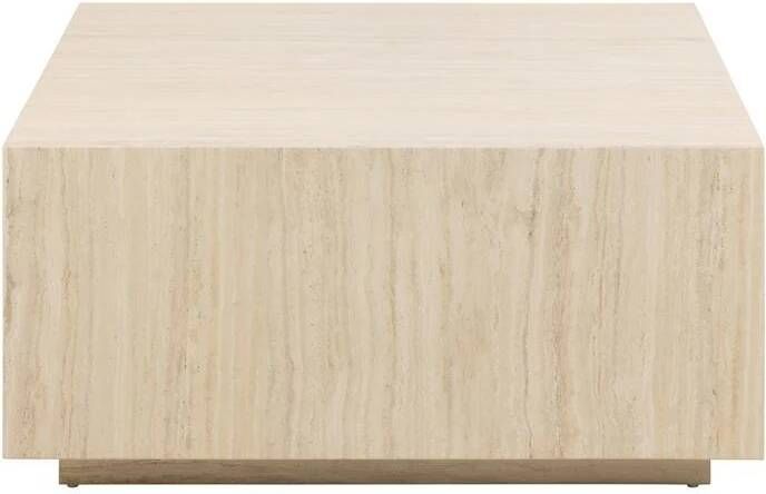 Bendt Vierkante Salontafel Flavian Travertin look 90 x 90cm Beige