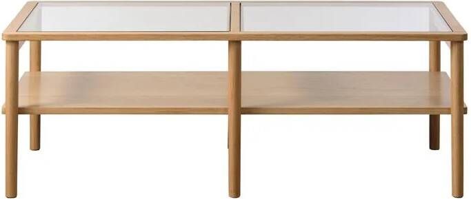 Giga Meubel Giga Living Salontafel Elba Salontafel Naturel Eiken 60x120cm