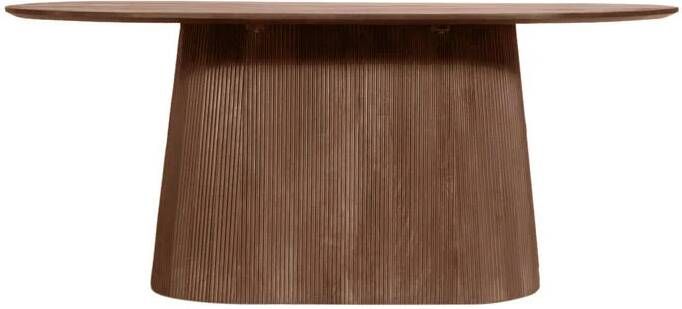 By fonQ Grand Eettafel Tabacco Mangohout 200 x 100 cm