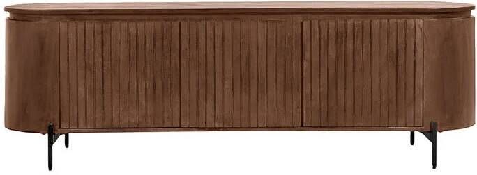 By fonQ Grand Tv-Meubel Tabacco Mangohout B 210 cm