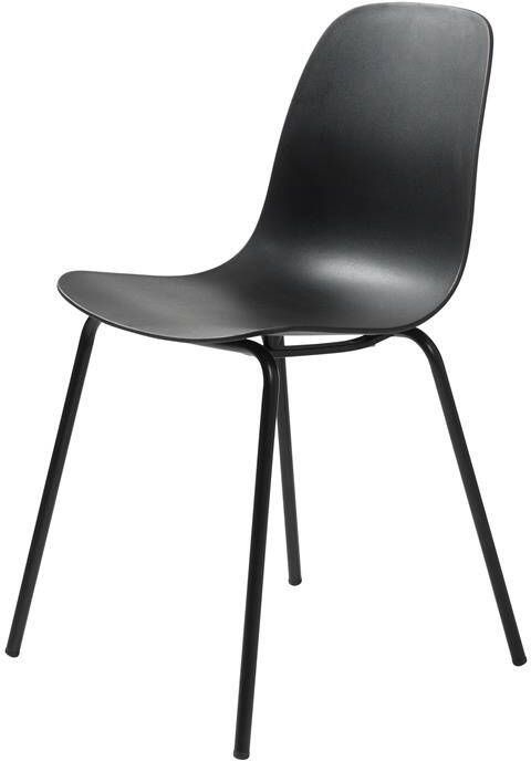 Giga Meubel Giga Living Eetkamerstoel Zwart Metaal Zithoogte 47cm Whitby