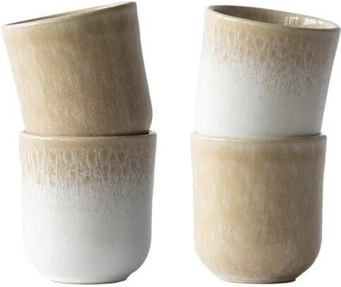 By fonQ Mixed Ceramics Mokken 4st. 0 2 L Beige