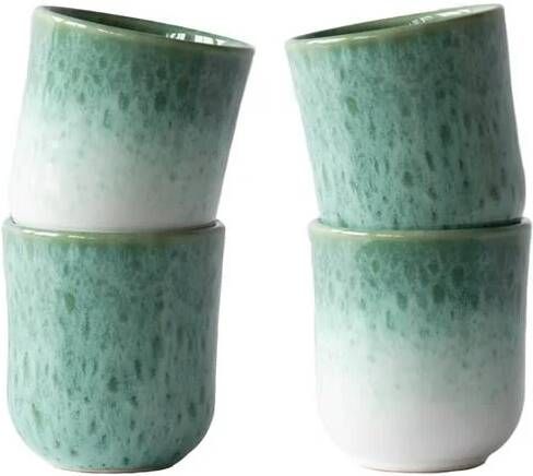 By fonQ Mixed Ceramics Mokken 4st. 0 2 L Zeegroen