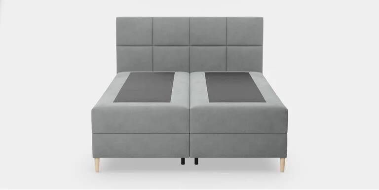By fonQ Novae Boxspring met Opbergruimte 160 x 200 cm Grijs Zwart