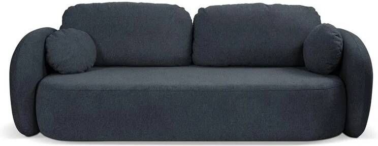 By fonQ Orin 3-zitsbank met Slaapfunctie Chenille Blauw