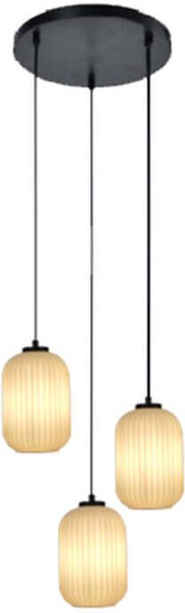 By fonQ Ribba Hanglamp 3 Lichts Opaalglas