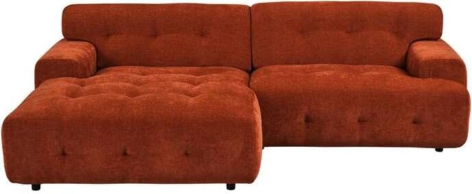 By fonQ Ruby Hoekbank met Chaise Longue Links Terra