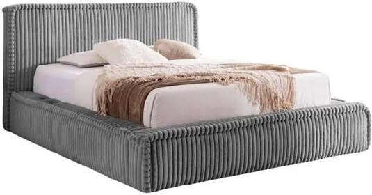 By fonQ Ruffle Bedframe 160 x 200 cm Grijs