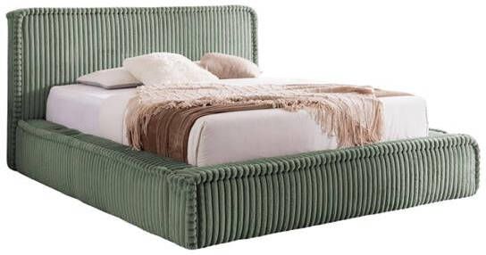 By fonQ Ruffle Bedframe 200 x 200 cm Groen