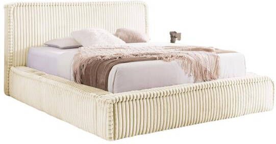 By fonQ Ruffle Bedframe 200 x 200 cm Ivoor