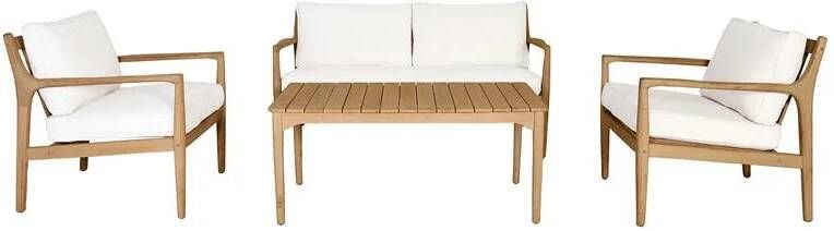 By fonQ Santorini Loungeset Acaciahout