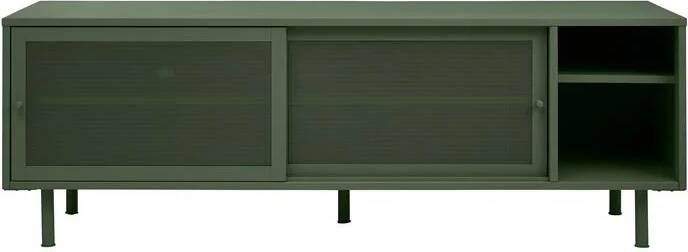 Giga Meubel Giga Living Tv-Meubel Metaal Groen Schuifdeuren 6-Vakken 45x160x55cm Veep