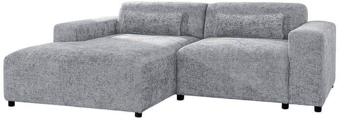 By fonQ Velura Hoekbank Links Chenille Grijs