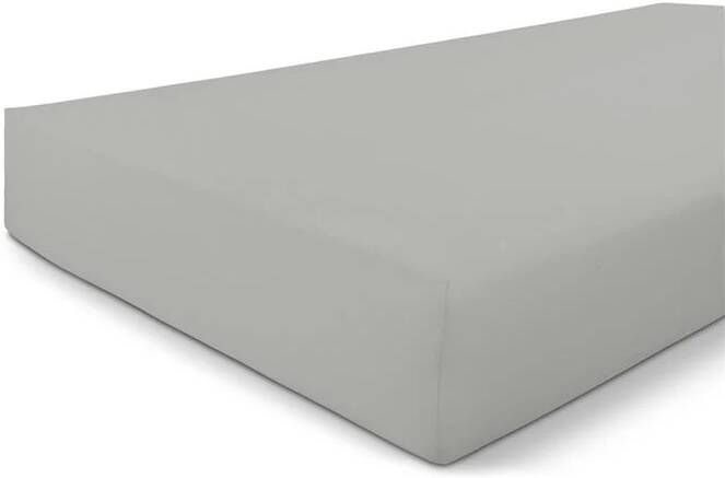 BYRKLUND Jersey Hoeslaken 90x220 100% Katoen Licht Grijs