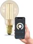 Calex Slimme LED Lamp E14 Filament P45 Goud Warm Wit 4.9W - Thumbnail 1