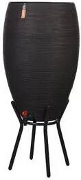 Capi Europe Regenton Rib NL 56x123 Zwart Opening Ø38 Voor binnen en buiten Levenslang garantie Breukbestendig 100% Recyclebaar RKBLR1132 Opening Ø38 Bloempot voor binnen 5 jaar garantie RKBLR1132 - Foto 2