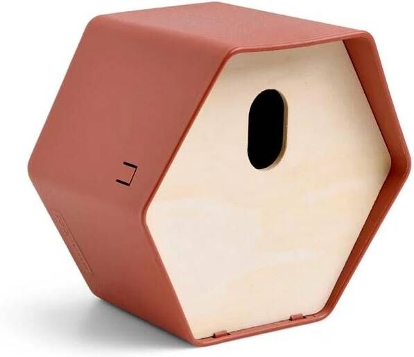 Capi Vogelhuisje Hive 2 ovaal gat 19x23x20 cm bruin