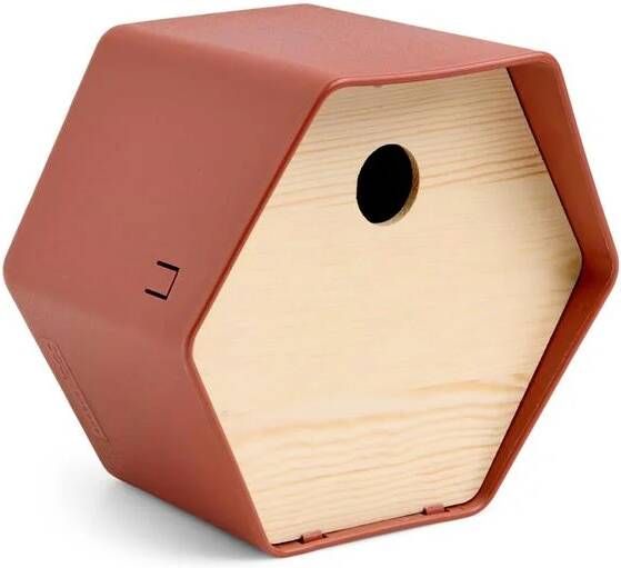 Capi Vogelhuisje Hive 1 rond gat 19x23x20 cm bruin