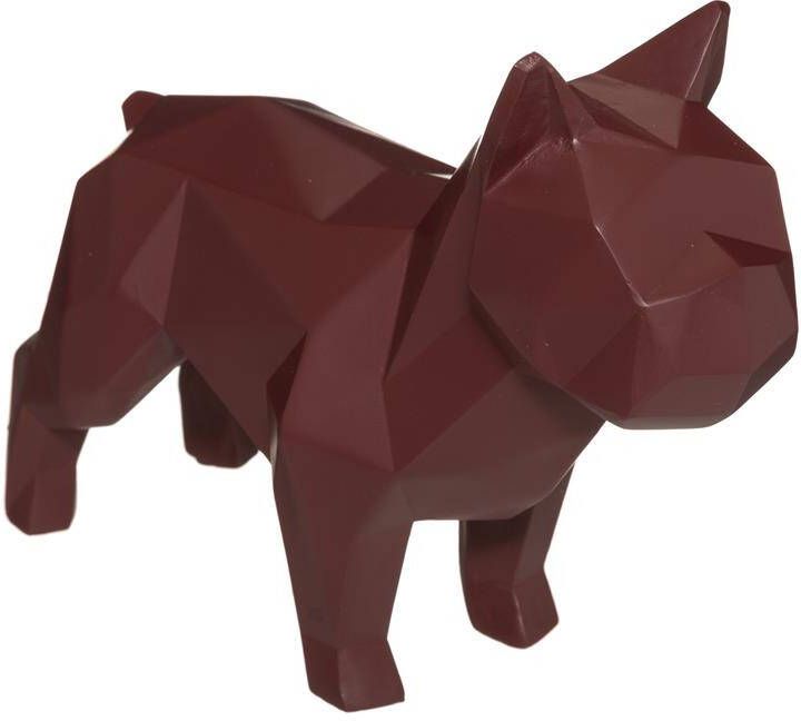 CASA DI ELTURO Deco Object Origami Bulldog Rood