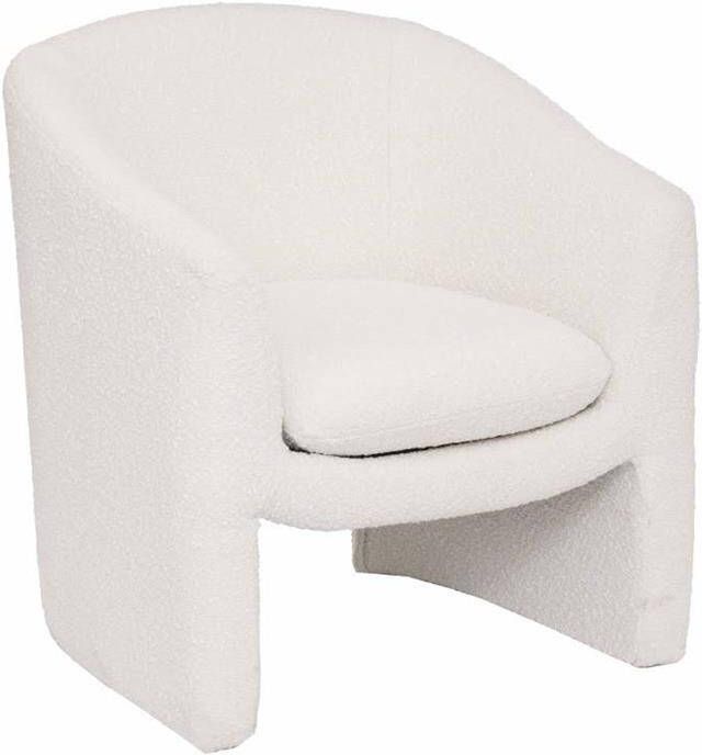 CASA DI ELTURO Fauteuil Boucle Teddy Beige Wit