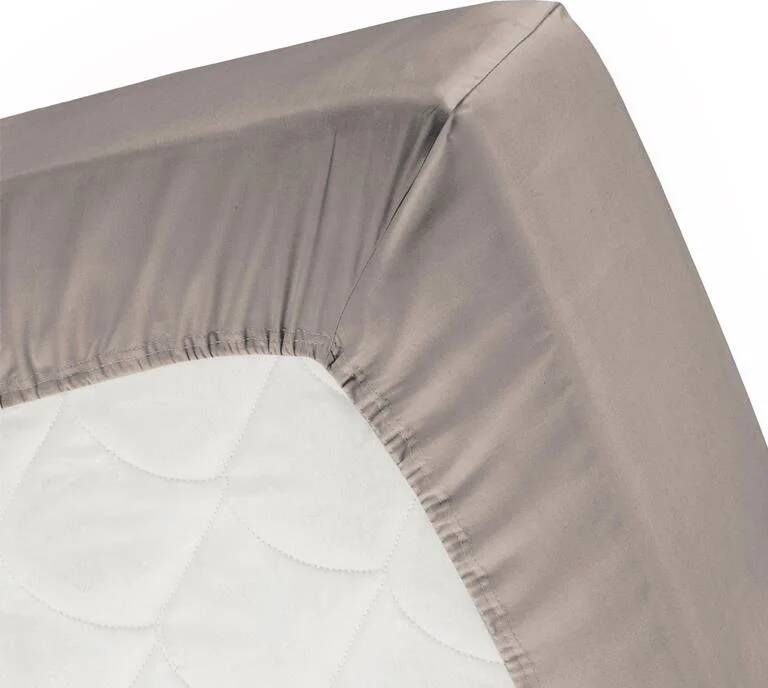 Cinderella Weekend Hoeslaken Geschikt voor Boxspring Katoen 180x200 cm tot 25 cm Taupe - Foto 4