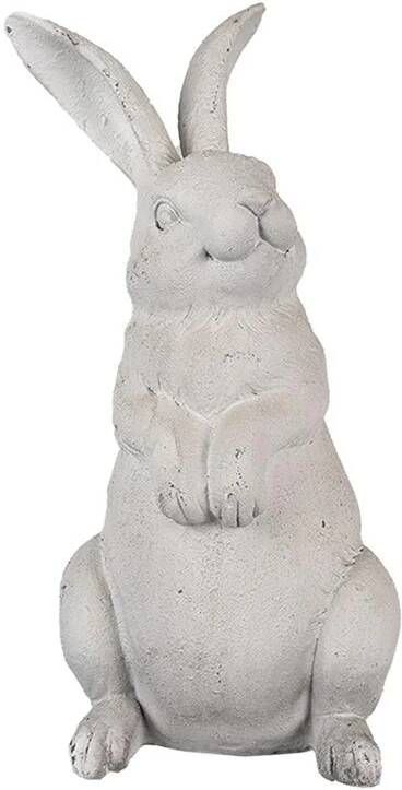 Clayre & Eef Beeld Konijn 26 cm Beige Polyresin Paasdecoratie Beige Paasdecoratie