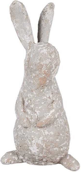Clayre & Eef Beeld Konijn 31 cm Beige Polyresin Paasdecoratie Beige Paasdecoratie