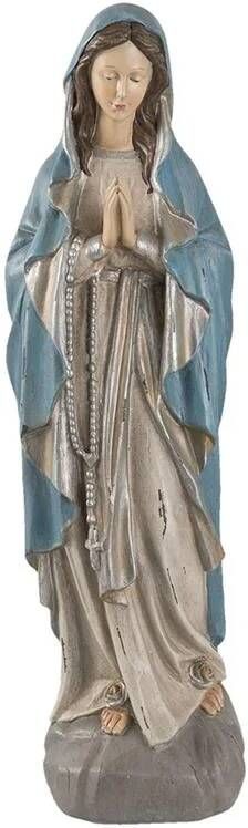 Clayre & Eef Beeld Maria 15x11x50 cm Grijs Polyresin Woonaccessoires