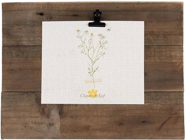 Clayre & Eef Fotolijst 32x3x25 cm Bruin Hout Rechthoek Fotohouder Bruin Fotohouder