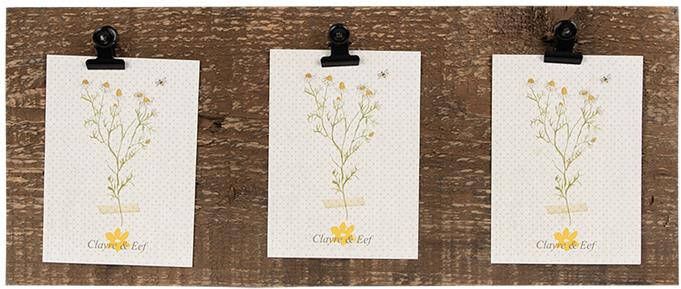 Clayre & Eef Fotolijst 36x3x15 cm Bruin Hout Rechthoek Fotohouder Bruin Fotohouder