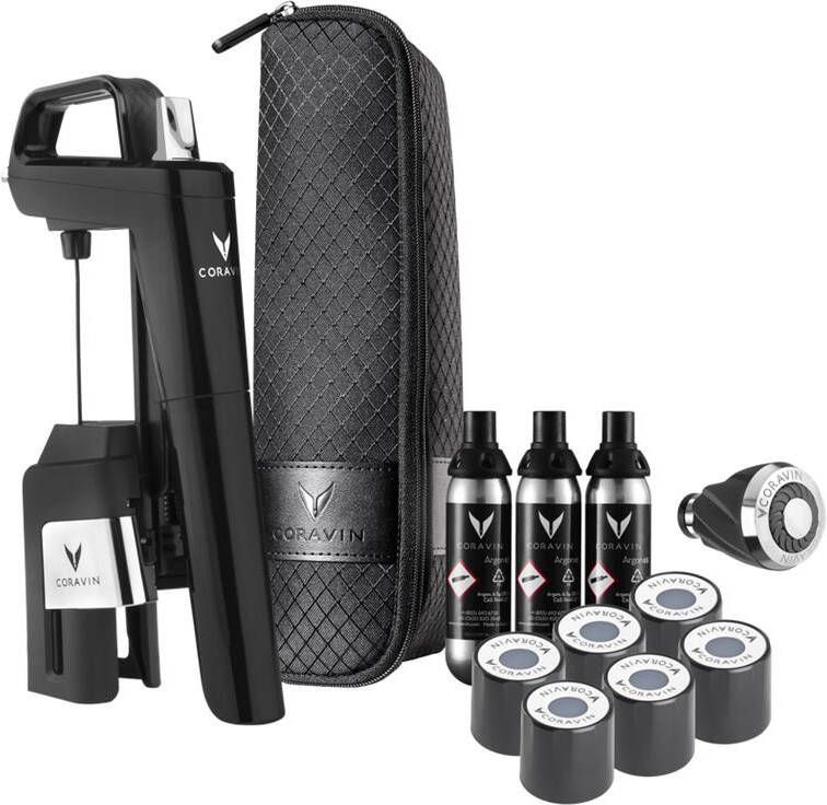 Coravin Wijnsysteem Timeless Six+ Zwart