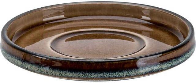 Cosy Trendy Cosy & Trendy Espresso Schotel Quintana Amber ø 12 cm